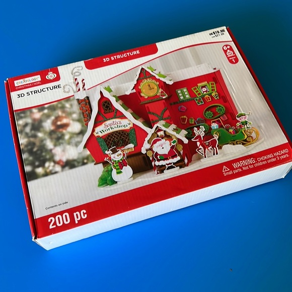 NEW Santa’s Workshop Christmas Craft Project Fun Foam 220pc3D Puzzle #Gift #Kids - Picture 12 of 12